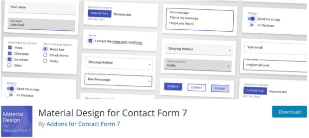 افزودنی های جانبی فرم تماس 7 | افزونه های Contact Form 7