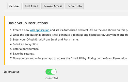 ارسال ایمیل از وردپرس با Gmail SMTP Server